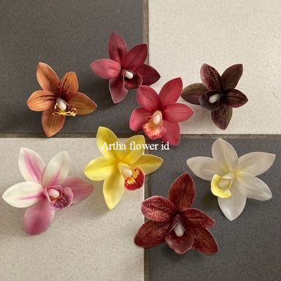 Kelopak Anggrek Mini Kamboja Bunga Frangipani Aesthetic Bunga hias mahar hantaran seserahan anggrek 