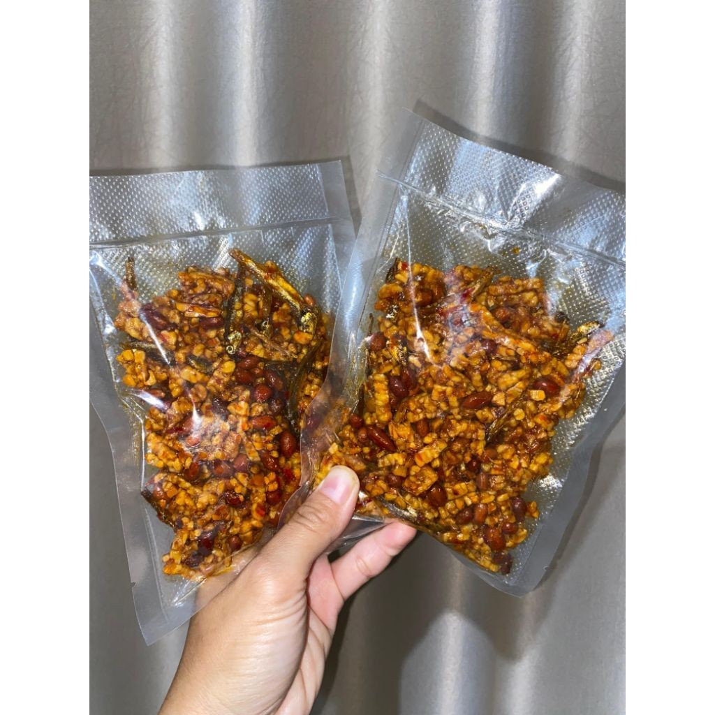 tempe orek / tempe kering /tempe kering teri kacang /tempe kering pedas manis 100gram 250gram 500gra
