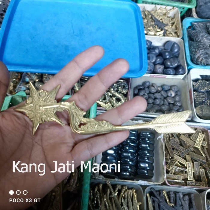 pusaka cokro kuningan full sepuh Asli Paling Mewah DFG433