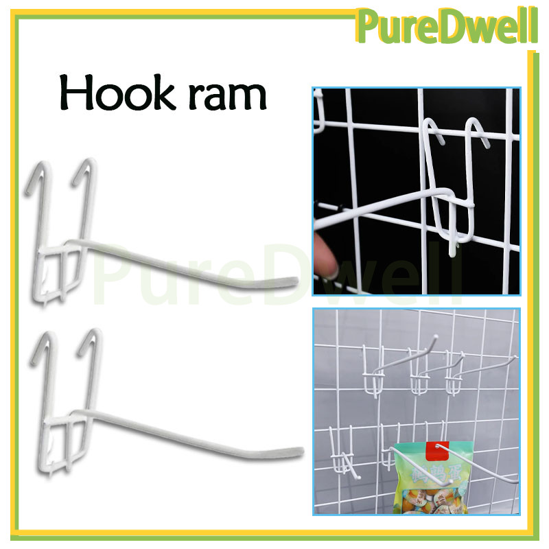 cantolan ram putih/cantolan ram kawat besi putih/display cantolan.