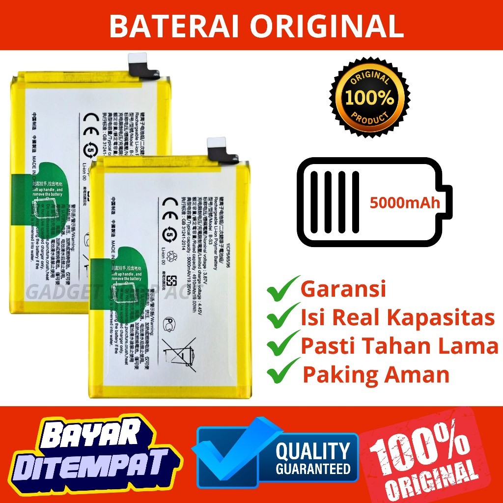 BATERAI VIVO Y21 2020 B-S3 ORI