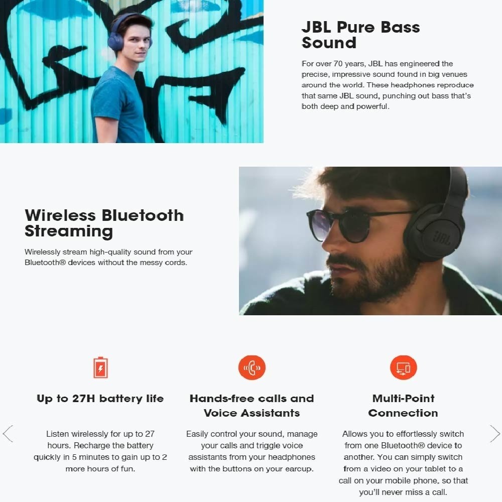 NEW DEALS JBL TUNE 700BT T700 HEADPHONE NIRKABEL DENGAN SUARA PUREBASS, HEADSET STEREO EKSTRA