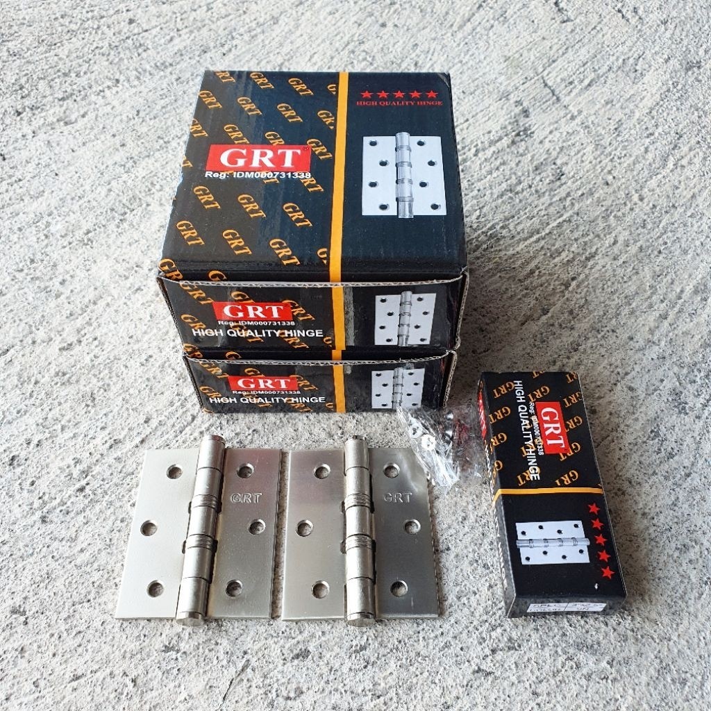 1 LUSIN 12 PASANG Engsel GRT NETZ Pintu Jendela 3 Inch 3Inch 3" Tebal GRT NETZ