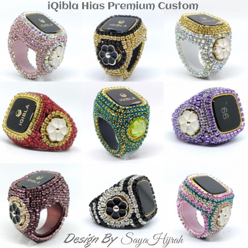 Zikr Ring Iqibla / iqibla Hias-Tasbih iqibla Smart Tasbih Digital Keren Elegant Hias [COD]