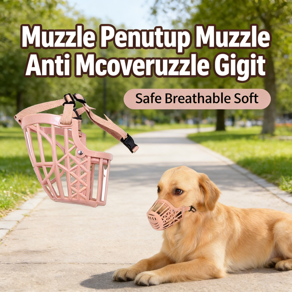 Penutup Mulut Dog Muzzle Pet Muzzle Cover Mulut Anti Gigit Muzzle Muzzle Pelindung