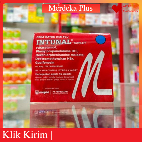 Intunal Tablet Merah 1 Strip @4tablet Intunal Tablet