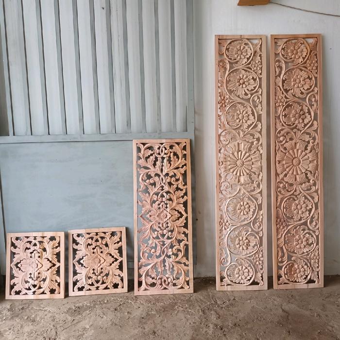ukiran kayu ornamen ukir loster boven kusen pintu jendela ng4