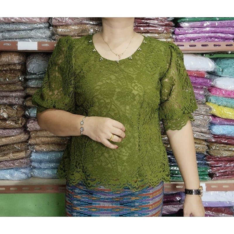 TG BLUS SEMI RENDA/ATASAN BRUKAT VIRAL/BAJU SEMI KEBAYA KEKINIAN 2023