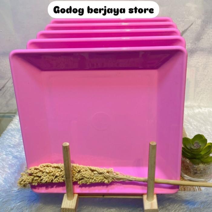 Piring Persegi Melamin Dinnerware 20 cm, Piring  Melamin (No.88), Piring Saji Persegi, Piring Mie - 