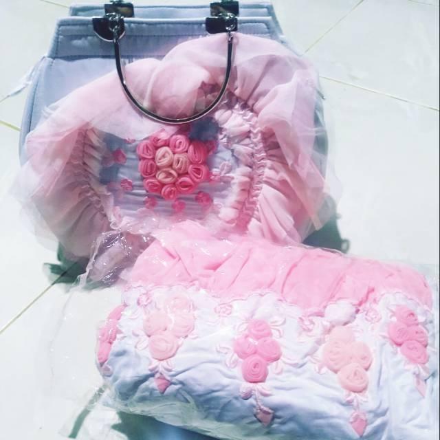 Mukena Tumena Sutra Pink / Rukuh Sholat Wanita