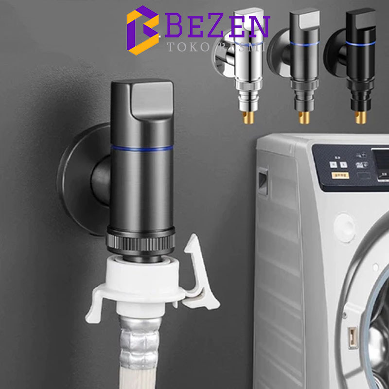 Kran Air Tembok Hitam 304 Stainless Steel / Kran mesin cuci / kran taman