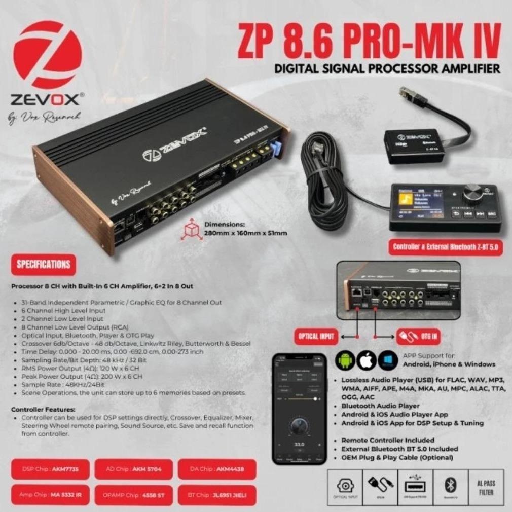 Processor Dsp Zevox ZP 8.6 PRO MK IV /dsp vox 8.6 pro mk4 GARANSI RESMI- GARANSI RESMI - 100% BARANG