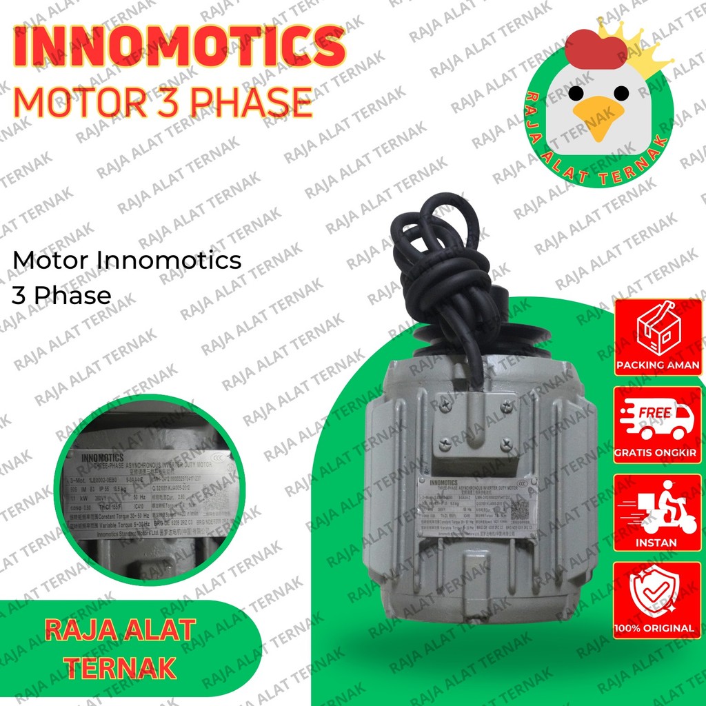 Dinamo Inomotics 3 Phase 1.1 KW  Motor Siemens Untuk Box Fan 50 Inch