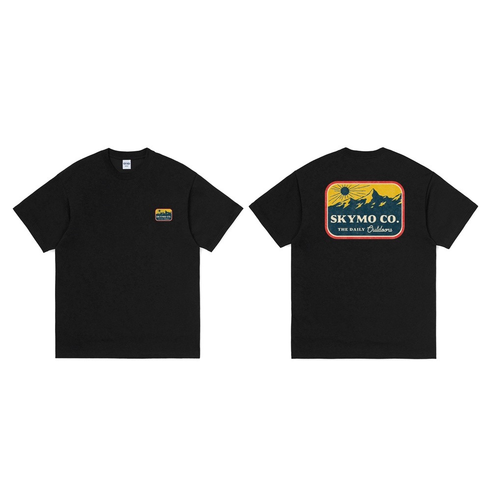 Kaos Skymo Apparel Outdoor Hitam kaos oversize unisex baju kaos pria COD