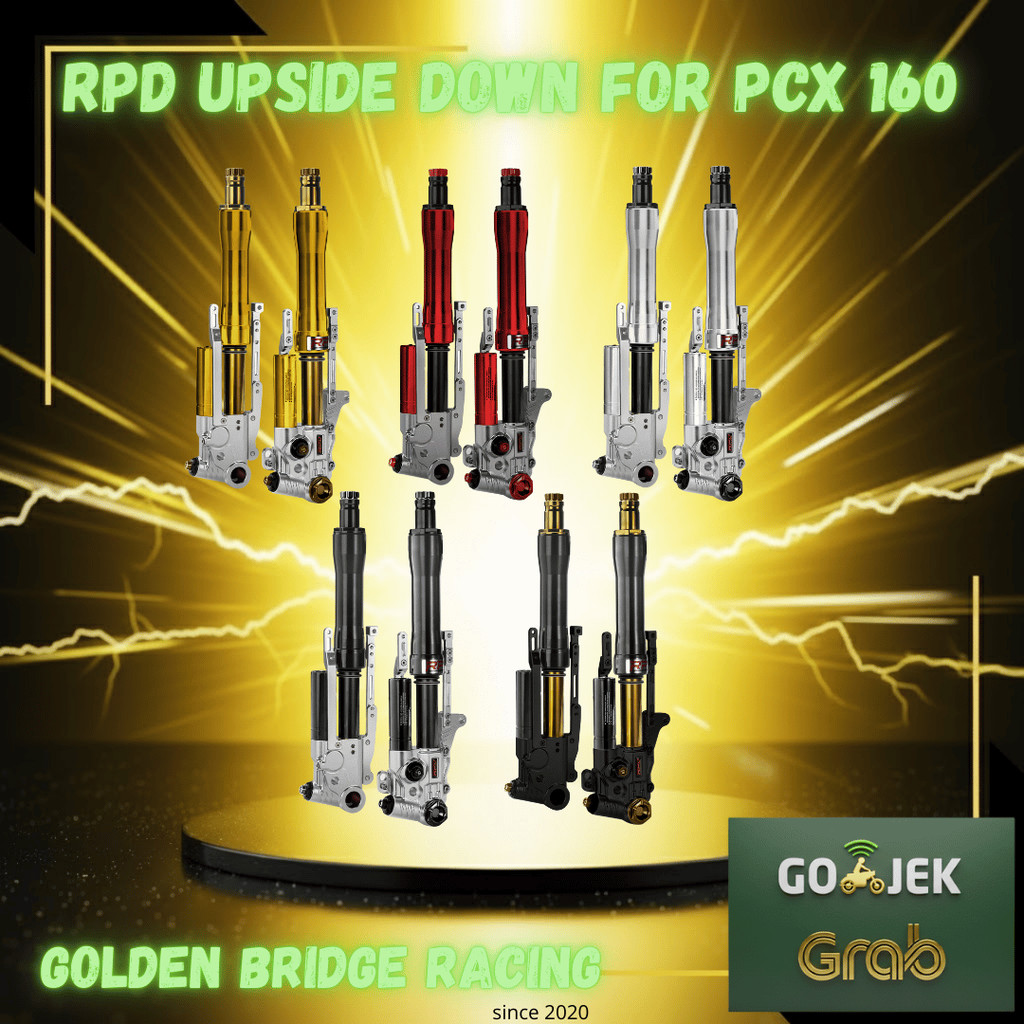 Shock Depan USD / Upside Down RPD - PCX 150 - 160 Adjustable (Rebound, Compression, Preload) - Radia