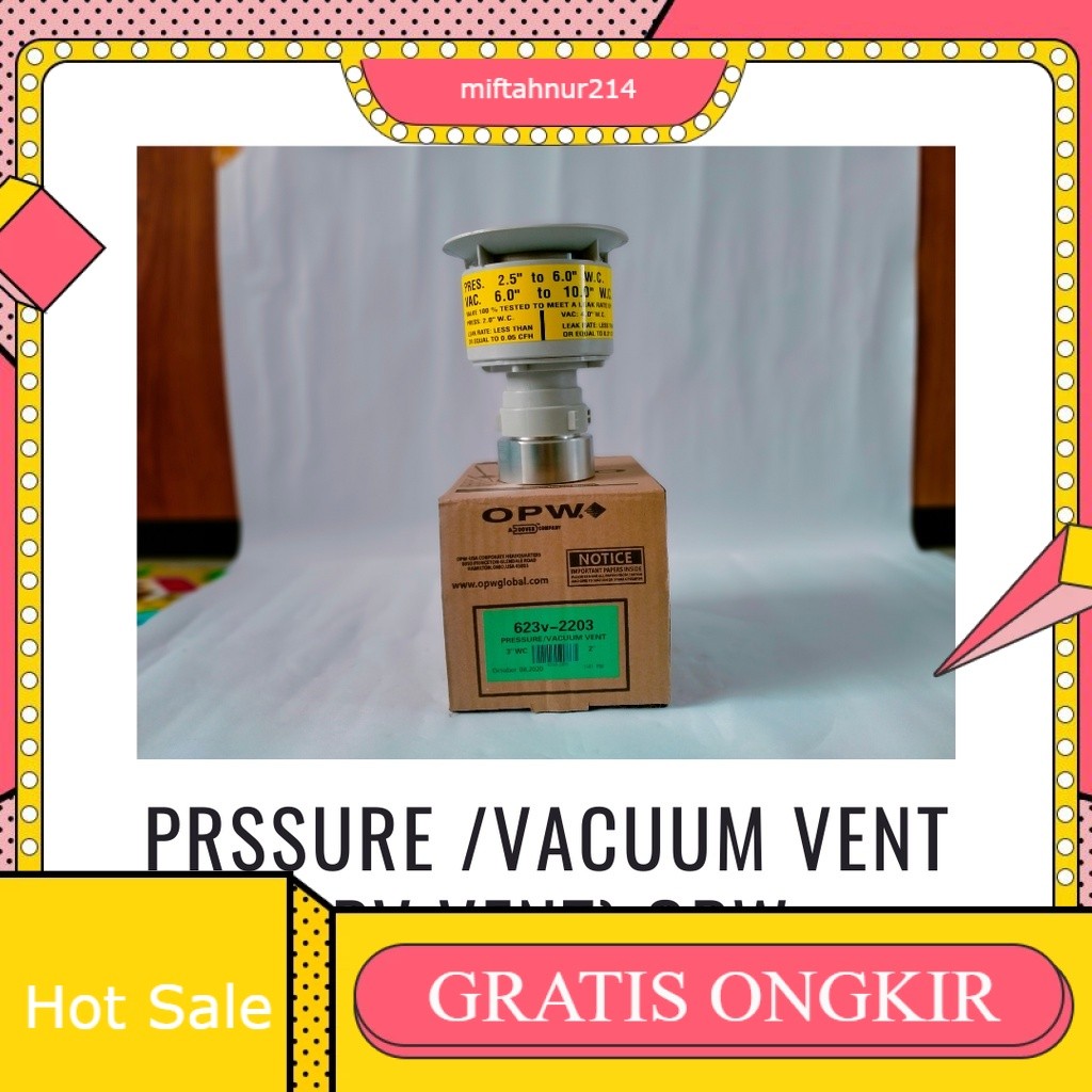 Prssure/Vacuum Vent (PV Vent) OPW 2 Inchi UL 623