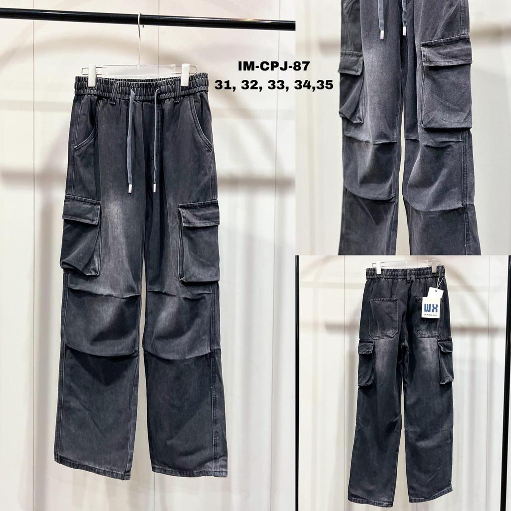 Baggy Cargo Jeans Pants Import Premium-87