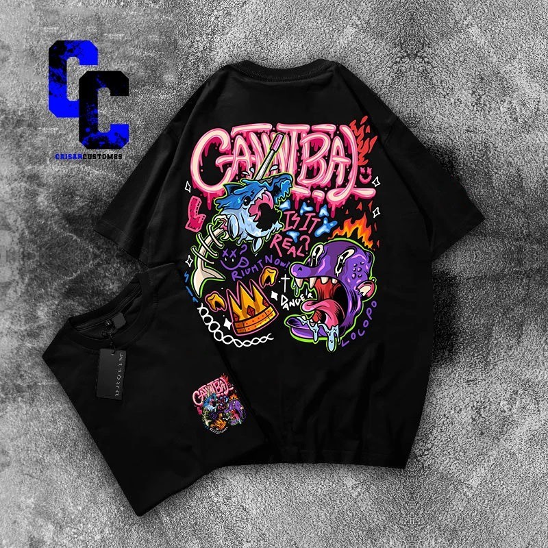 Kaos Vintage CANIBAL Pria Wanita Distro Cotton Combed 24s Soft Streetwear Benhur Unisex Baju Kekinia