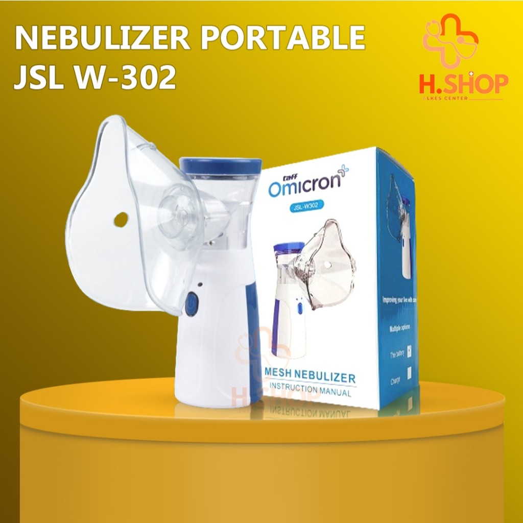 Nebulizer Portable Jsl-W302 Alat Nebulizer Anak / Alat Uap Bayi Batuk Pilek / Vapor Asthma Inhaler /