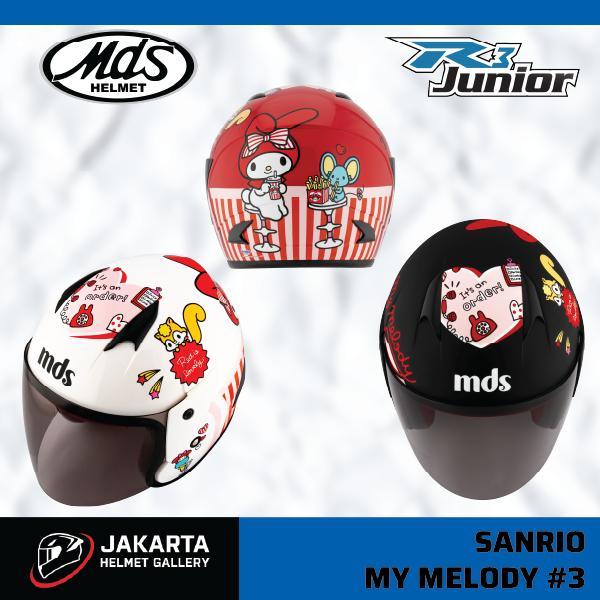 MDS Sport R3 Junior Sanrio My Melody #3 Helm Half Face SNI