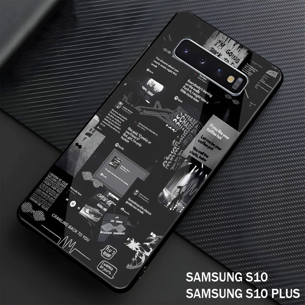 Softcase Kilau Glass Hp Terbaru Samung S10 PLUS I S10 silikon Hp Samsung S10 PLUS I S10 Case Mewah M