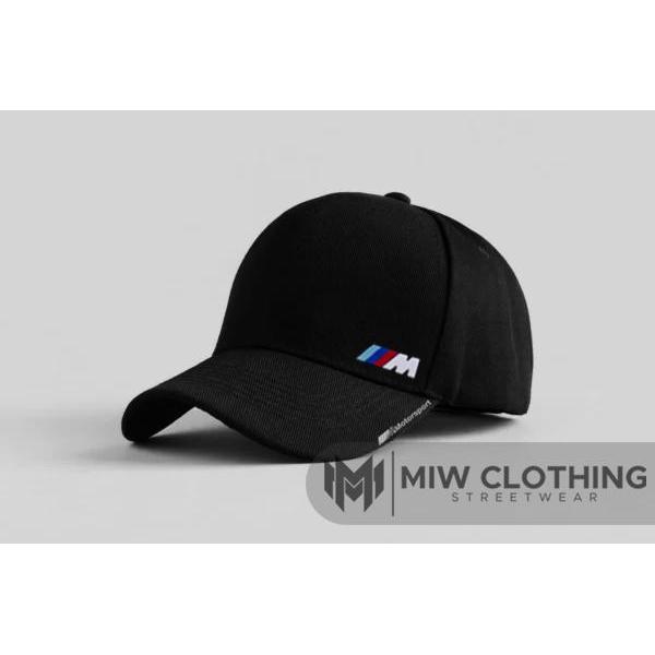 Topi SNAPBACK BMW Logo/Topi BASEBALL BMW Logo - Hitam