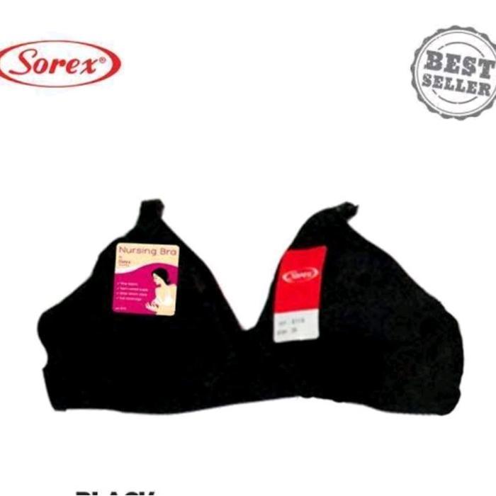 Baby's Care bh menyusui nursing bra sorex 8119 Katun bukaan atas - hitam, 34/75