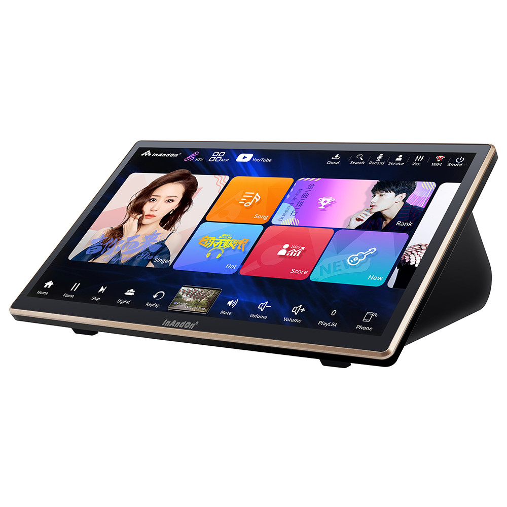 InAndOn Karaoke Maine inese KV-V5 Max, 18.5 in Tou Screen 650K Cloud Song Real-time Score Recording 