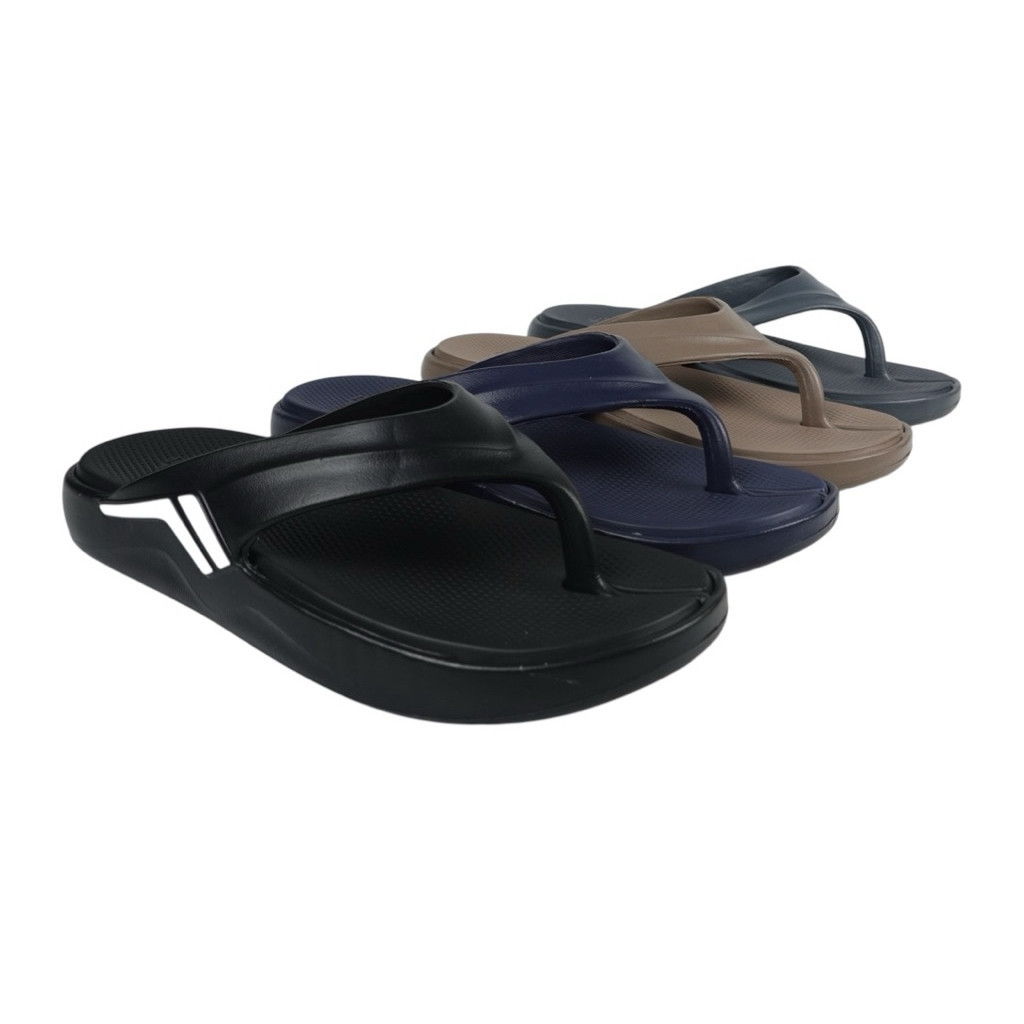 LUOFU Sendal Jepit Jelly Karet Eva Pria Full Warna E6217-E01 [B03] Luofu Import