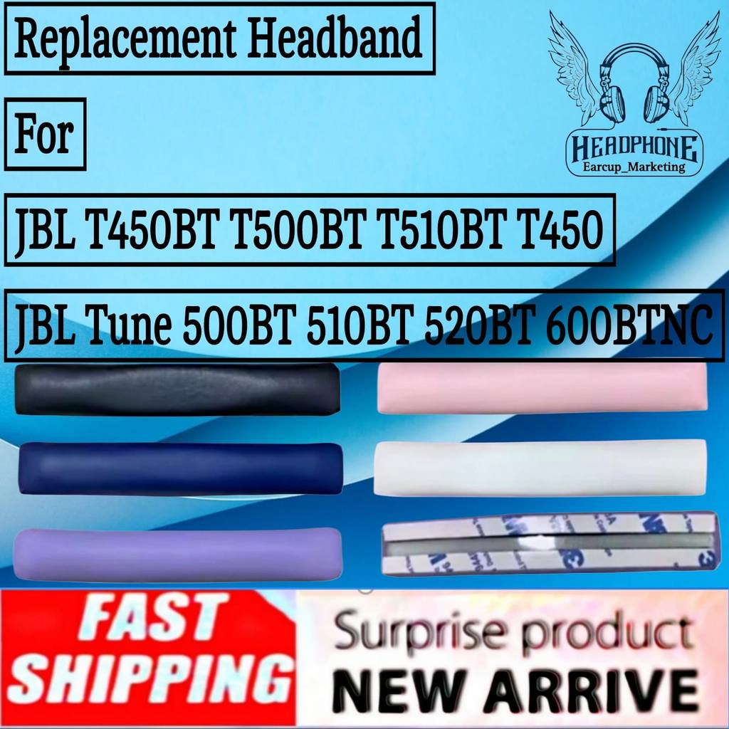 Replacement Bantalan Headband JBL T450BT T500BT T510BT T450 BT - JBL Tune 500BT 510BT 520BT 600BTNC
