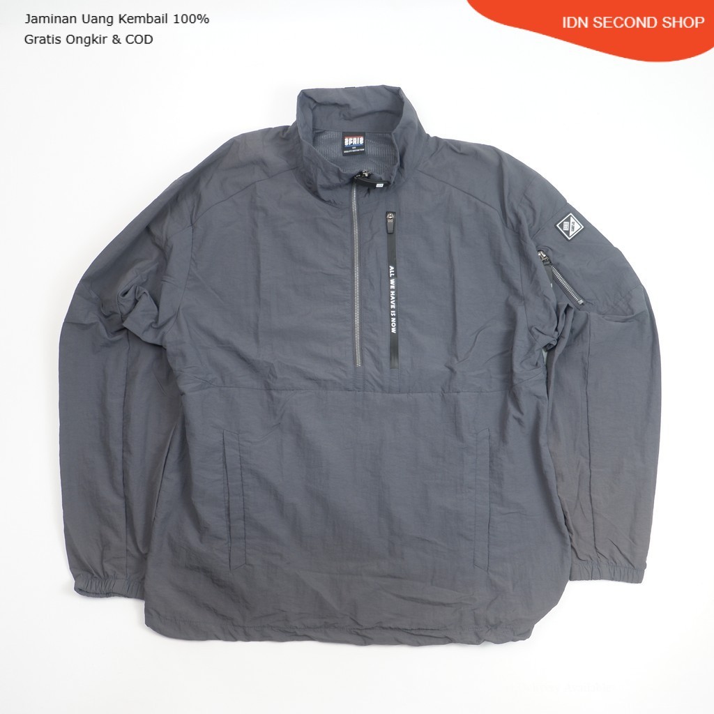 Jaket SPRIS Original Lightweight Half Zip Men - Stand Collar Jaket Pria - Size L/M Preloved