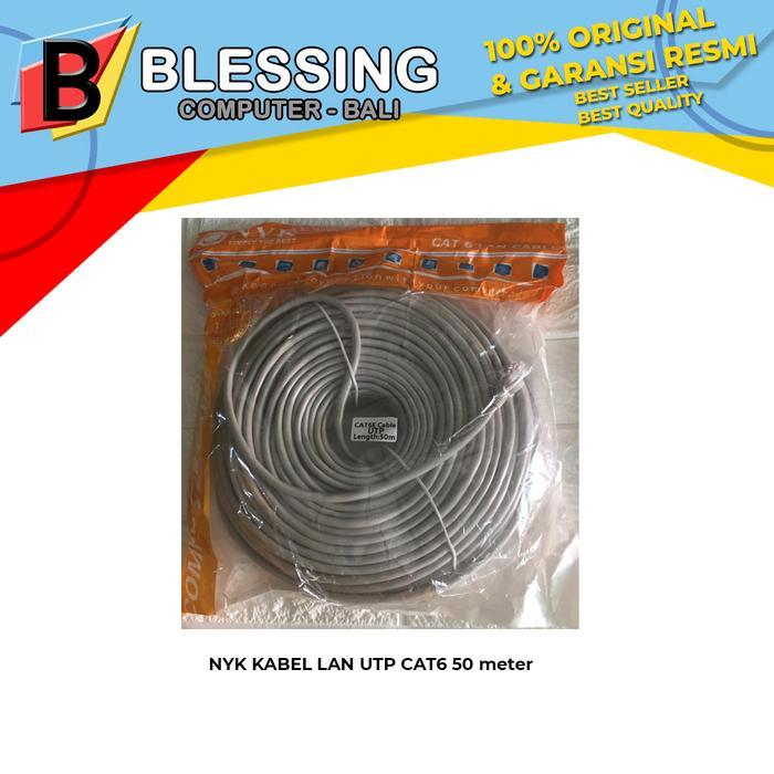 KABEL LAN 50 meter cat 6 NYK / KABEL LAN 50m cat6 / KABEL LAN Cat6 50M
