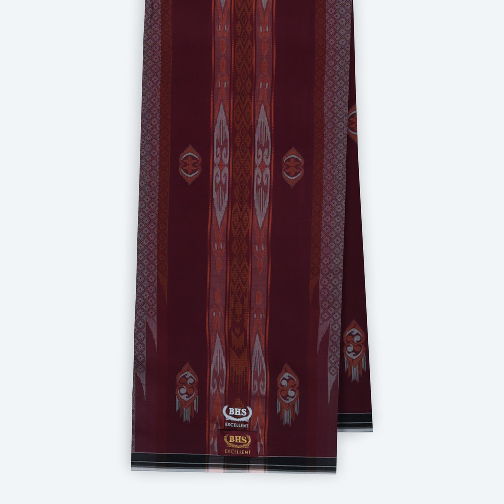 Sarung BHS Excellent Gold Motif E57 JGH Merah Hati