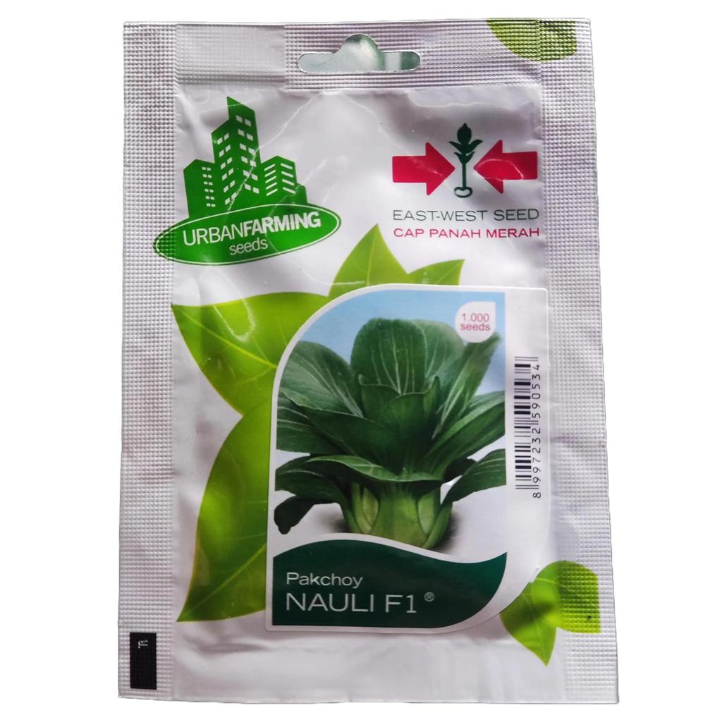 Bibit Benih Biji Sayuran Sawi Daging Pakcoy NAULI F1 1000 Butir Tanaman Daun Hijau Kemasan Urban Far