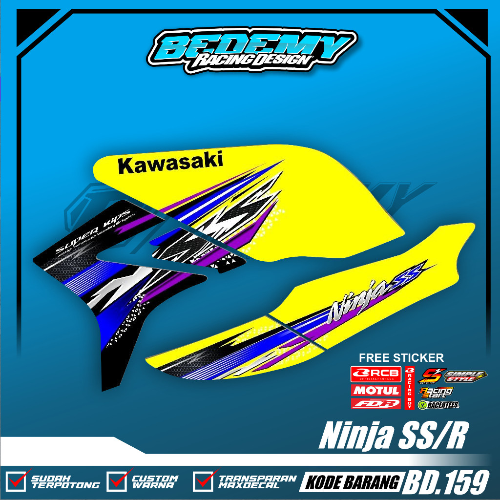 Striping Transparan Ninja SS/R - Striping Ninja SS Custom Transparan