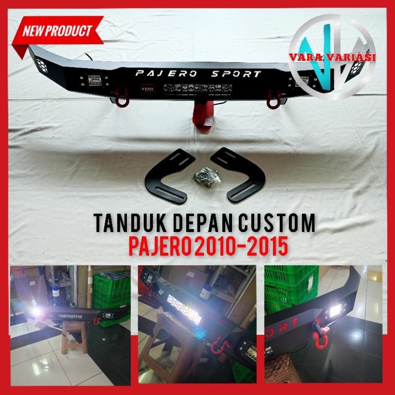 tanduk towing depan mobil pajero sport 2010 - 2015 tanduk depan pajero custome