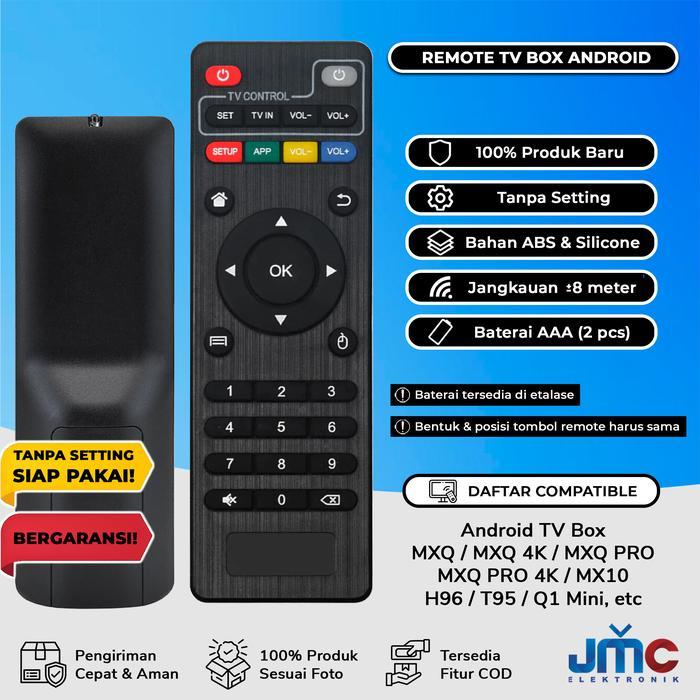 Remote Remot TV Box MXQ / MXQ 4K / MXQ PRO / MXQ PRO 4K / MX10 / H96 / T95 / Q1 Mini DLL