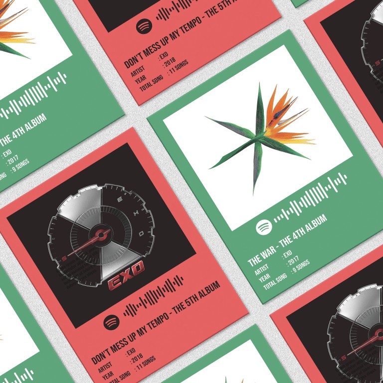 READY Kpop Spotify Poster A5 - EXO