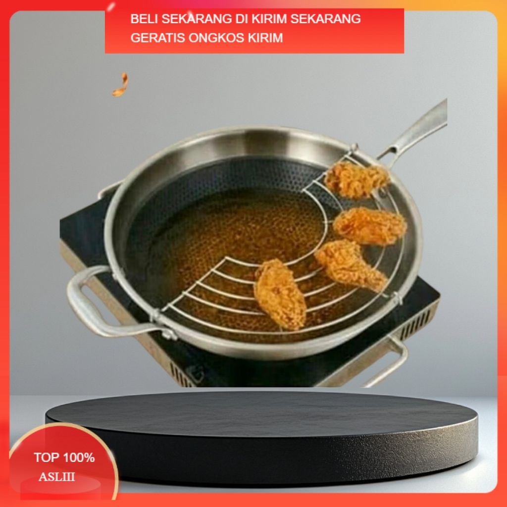 peniris minyak goreng segi3/tirisan gorengan