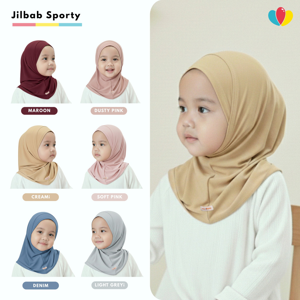 Jilbab Activedays uk Baby - 4 Tahun / Jilbab Anak Baby Bergo Satset Olahraga Anak Perempuan Balita T