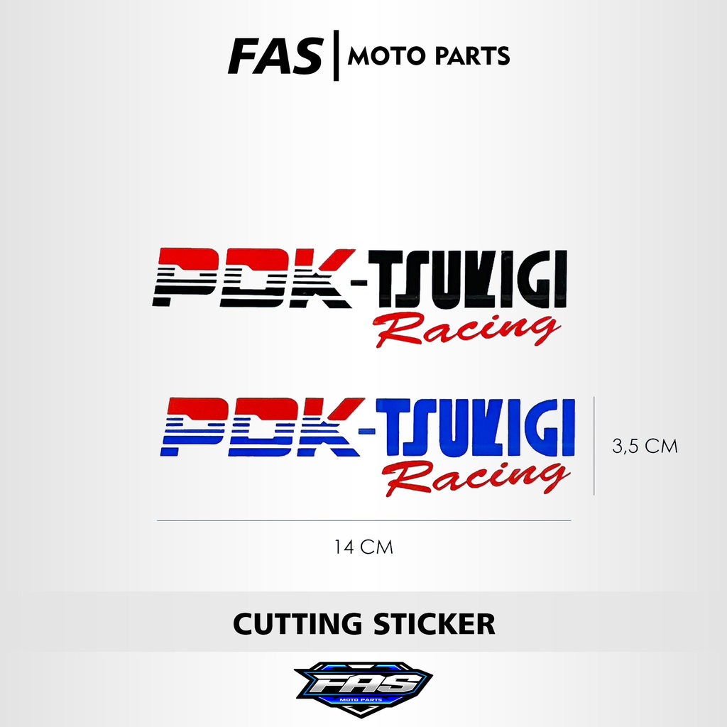 Stiker PDK Tsukigi Racing Cutting - Oracal Waterproof