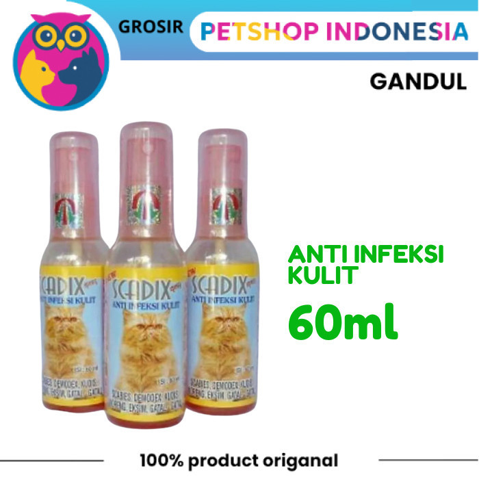 Scadix Obat Jamur Kucing Obat Scabies Kucing Scadix Spray