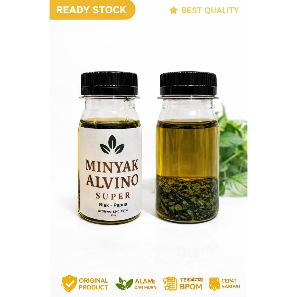 Minyak Daun Bungkus Alvino Biak Papua Original