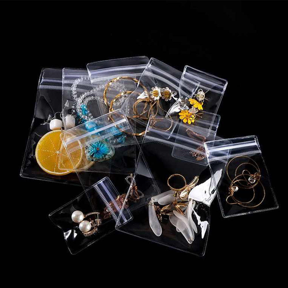 100pcs Plastik Klip PVC Mika Bening Aksesori, Ukuran Tersedia 4x6 5x7mm