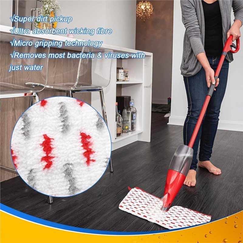 LITE-1-2 Spray Max Mop Pads For Vileda Promist MAX For Vileda 1-2 Spray Mop For Wet & Dry Use