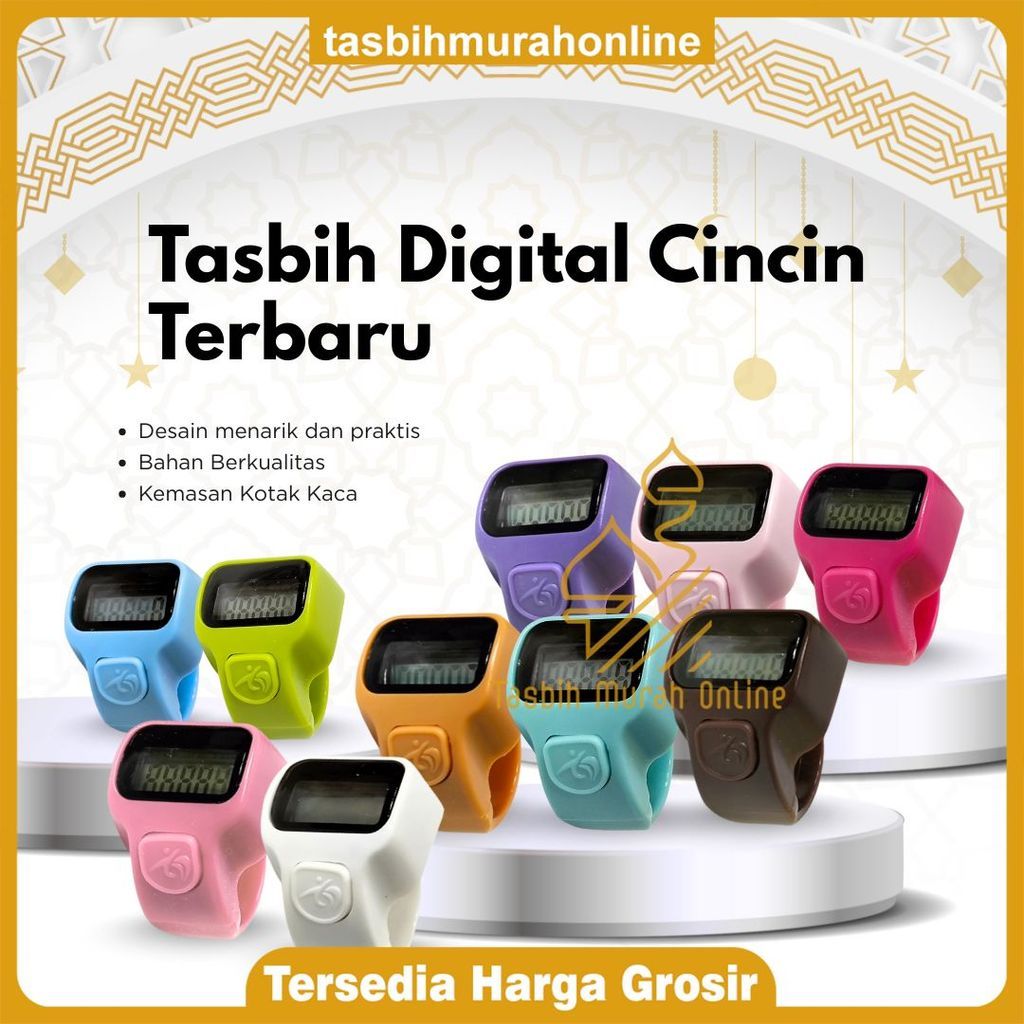 ANMA - Tasbih Cincin LED + ALARM  terbaru