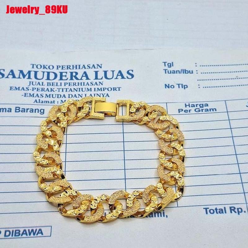 gelang tangan model sisik naga elegan berlapis emas muda free surat dari toko