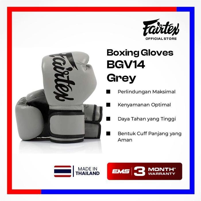 FAIRTEX Boxing Gloves BGV14 Gray Sarung Tinju Muaythai Thai Boxing - 10