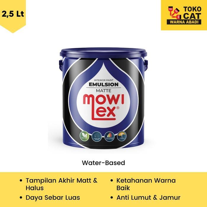 CAT TEMBOK MOWILEX 2.5 LITER WARNA HITAM E200