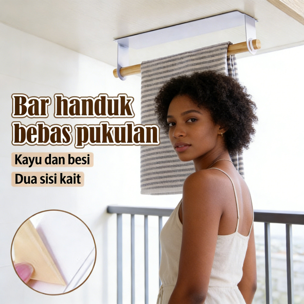 Rak Handuk Dapur Rak Rak Handuk Berperekat Rak Tempa Rak Bor Rak Handuk